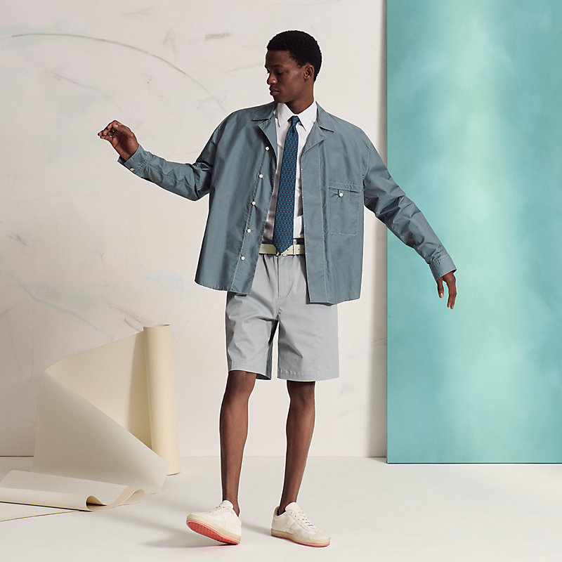 シルクツイルタイ 7 cm 《クチュール・セリエ》 - ブルー | Hermès